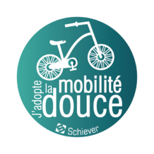 J'adopte la mobilité douce (sticker pour nos participants - Schiever)