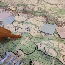 Notre carte de Gulliver, qui permet d'échanger sur les aménagements cyclables à prévoir, les chemins qui existent etc