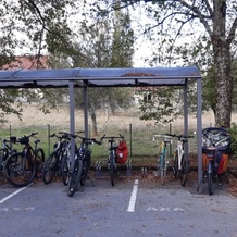 Le parking vélo est bien rempli pendant cette semaine de challenge
