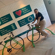 Animation Vélosmoothie Webhelp Chalon - 20/09 - Promotion du challenge de la mobilité