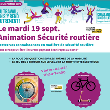 En matière de  sécurité routière on n'est pas en reste durant le Challenge de la Mobilité et la SEM !