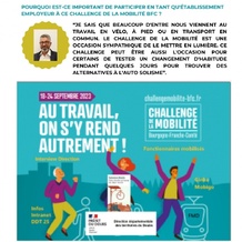 Notre Directeur adjoint nous dit pourquoi il est important de participer au Challenge de la Mobilité BFC ?
