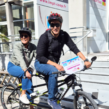 Vélo-duo à Lons le Saunier