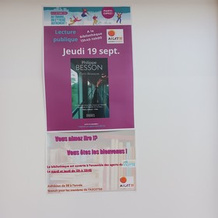 Animation lecture le 19 septembre à la bibliothèque ASCET25