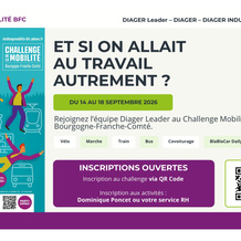 Diager Leader - Challenge de la Mobilité - Communication écran