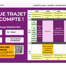 Diager Leader - Challenge de la Mobilité - Communication écran - Planning complet de la semaine