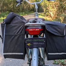En vélo électrique...