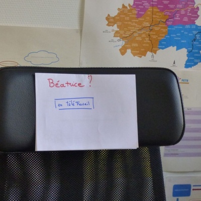 Béatrice en télétravail