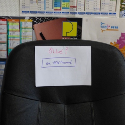 Chloé en télétravail