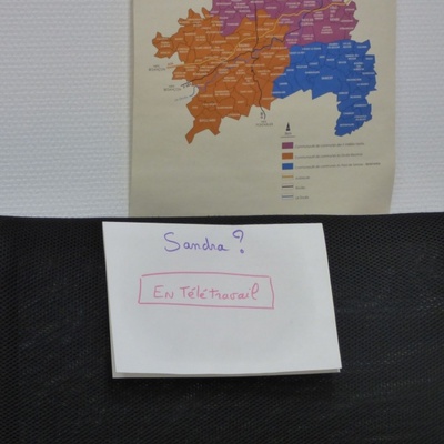 Sandra en télétravail