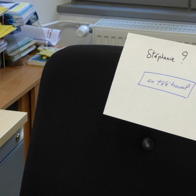 Stéphanie en télétravail