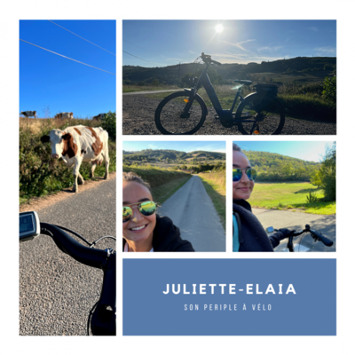 Juliette-Elaïa en vélo