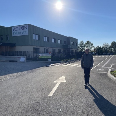 Gatien qui a marché chaque jour depuis son domicile à Anteuil