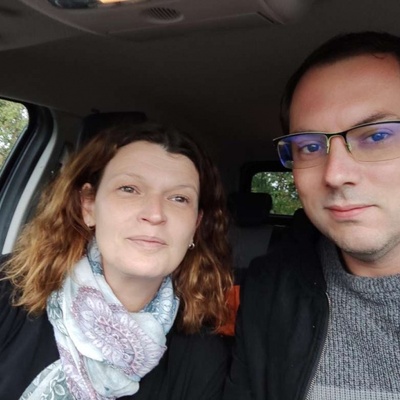 Alexandra et Manu qui ont covoituré de Clerval à Anteuil