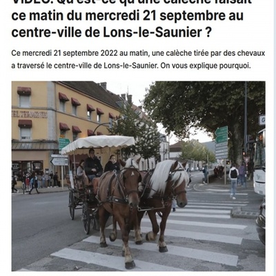 ARTICLE LA VOIX DU JURA