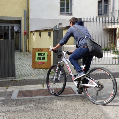 Ludovic à vélo