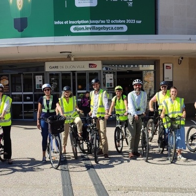 arrivée gare Dijon - sortie Vélo du 14/9