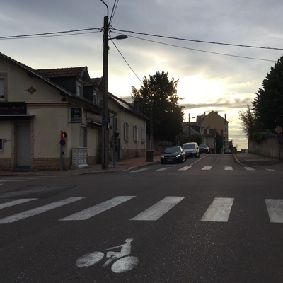 trajet travail-domicile sous un ciel de feu !