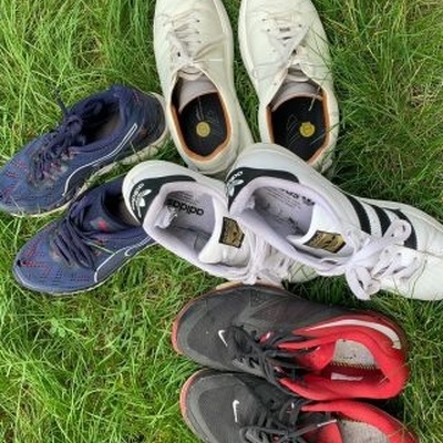 La consommation de baskets de Laurent 2 ans après avoir remplacé la voiture par la marche à pied...