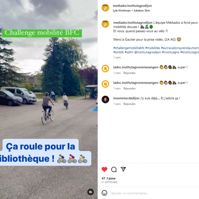 Ca roule pour la bibliothèque