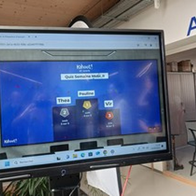 Un podium sur Kahoot "spécial animation sécurité routière" le 19 septembre