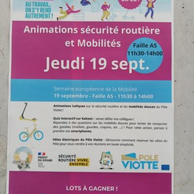 L'animation sécurité routière à ne pas manquer durant notre challenge de la Mobilité