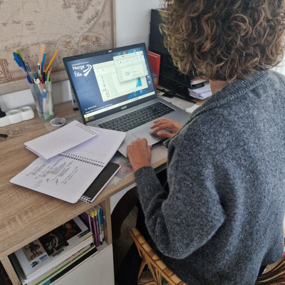 Solène en télétravail