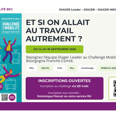 Diager Leader - Challenge de la Mobilité - Communication écran