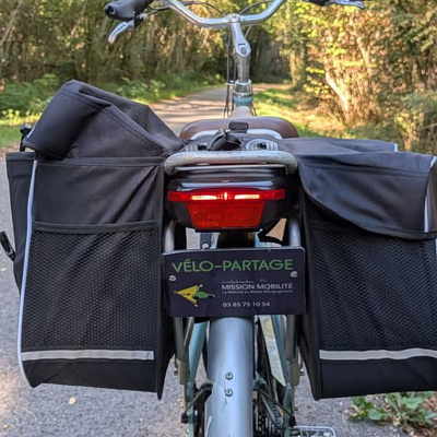 En vélo électrique...