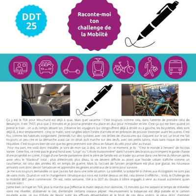 Raconte moi ton challenge de la mobilité. Théodora AYDIN