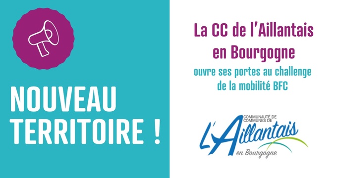 Nouveau territoire partenaire du challenge : La CC de l'Aillantais en Bourgogne