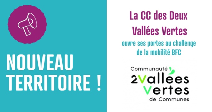Nouveau territoire partenaire du challenge : la CC des Deux Vallées Vertes