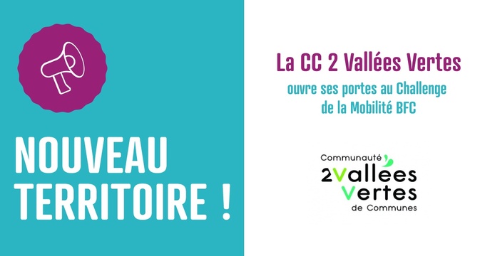 La CC 2 Vallées Vertes s'engage à nouveau !
