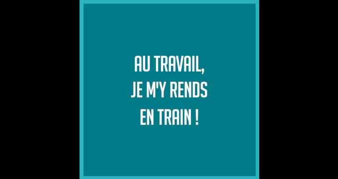 Au travail, on s'y rend en train !
