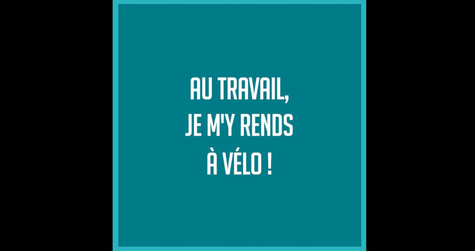 Au travail, on s'y rend à vélo !